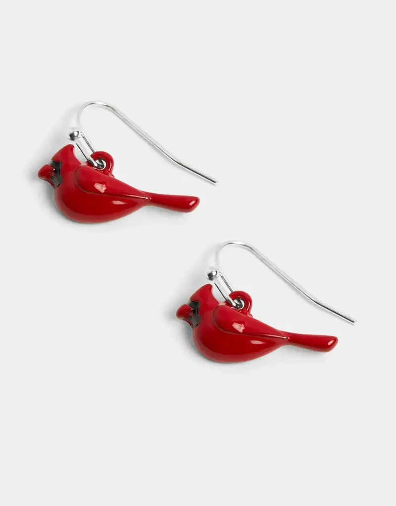 Whispers Red Cardinal Earrings