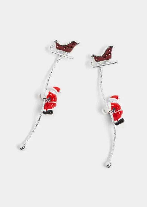 Whispers Santa Sleigh Earrings