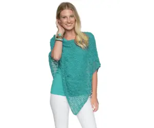 Lost River Popcorn Knit Poncho - Coyote Moon