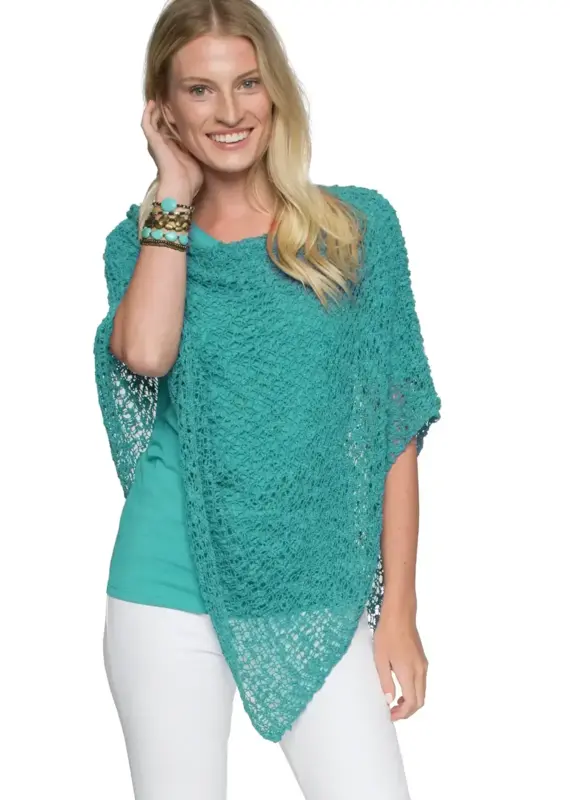 Lost River Popcorn Knit Poncho