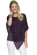 Lost River Popcorn Knit Poncho