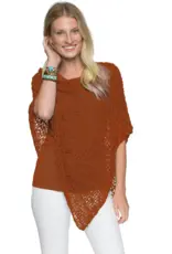 Lost River Popcorn Knit Poncho