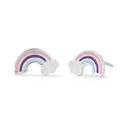 Boma Rainbow and Cloud Stud Earrings