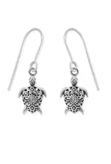 Boma Mandala Turtle Dangle Earrings