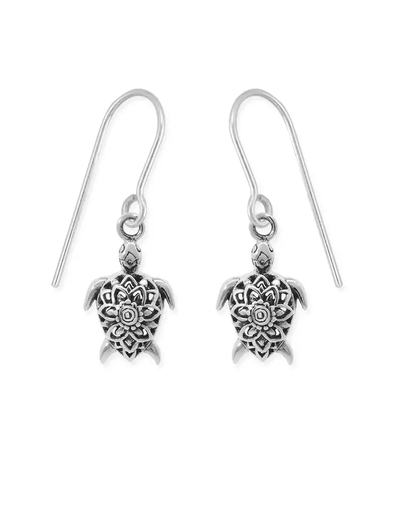 Boma Mandala Turtle Dangle Earrings