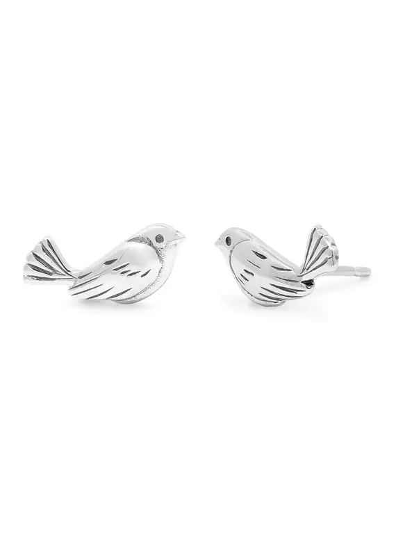 Boma Sparrow Bird Stud Earrings