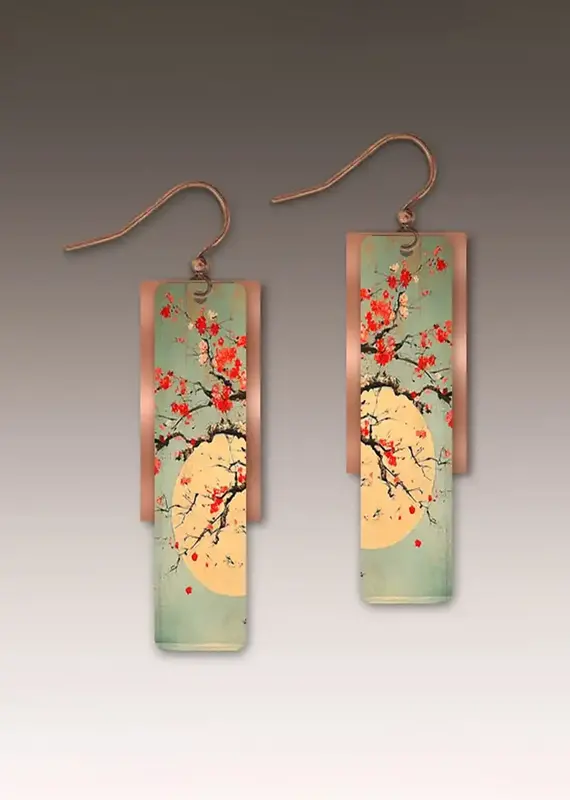 DC Designs Cherry Moon Copper Accent Multilayer Earrings