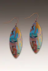 DC Designs Desert Haze Foliage Leaf Point Earrings