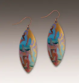 DC Designs Desert Haze Foliage Leaf Point Earrings