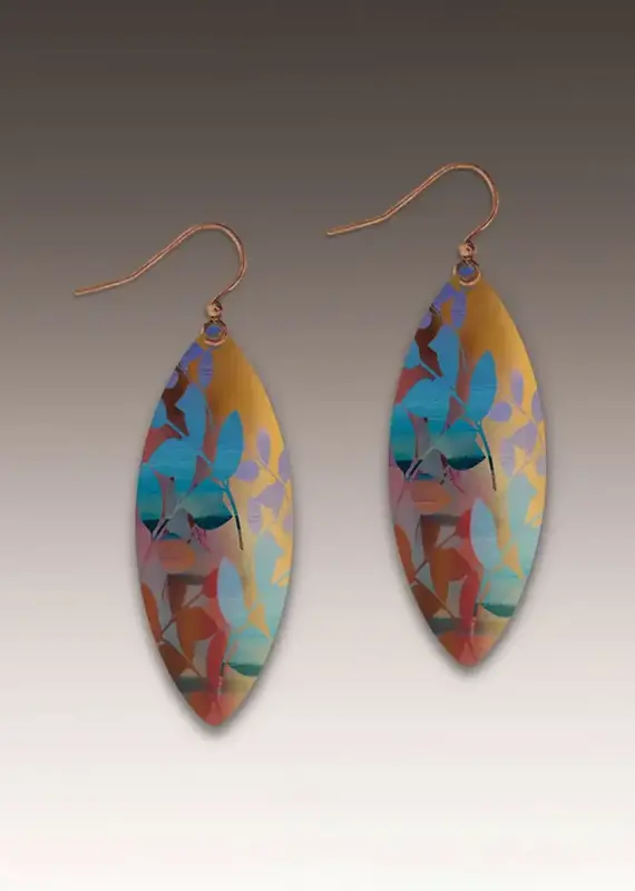 DC Designs Desert Haze Foliage Leaf Point Earrings