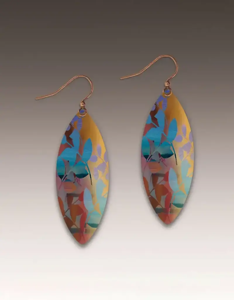 DC Designs Desert Haze Foliage Leaf Point Earrings