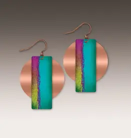 DC Designs Multicolor Copper Accent Multilayer Earrings