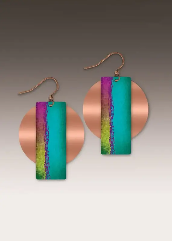DC Designs Multicolor Copper Accent Multilayer Earrings