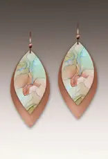 DC Designs Seashell Shimmer Multilayer Leaf Point Earrings