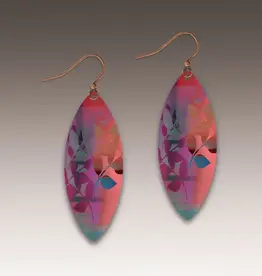 DC Designs Tropical Twilight Foliage Leaf Point Earrings