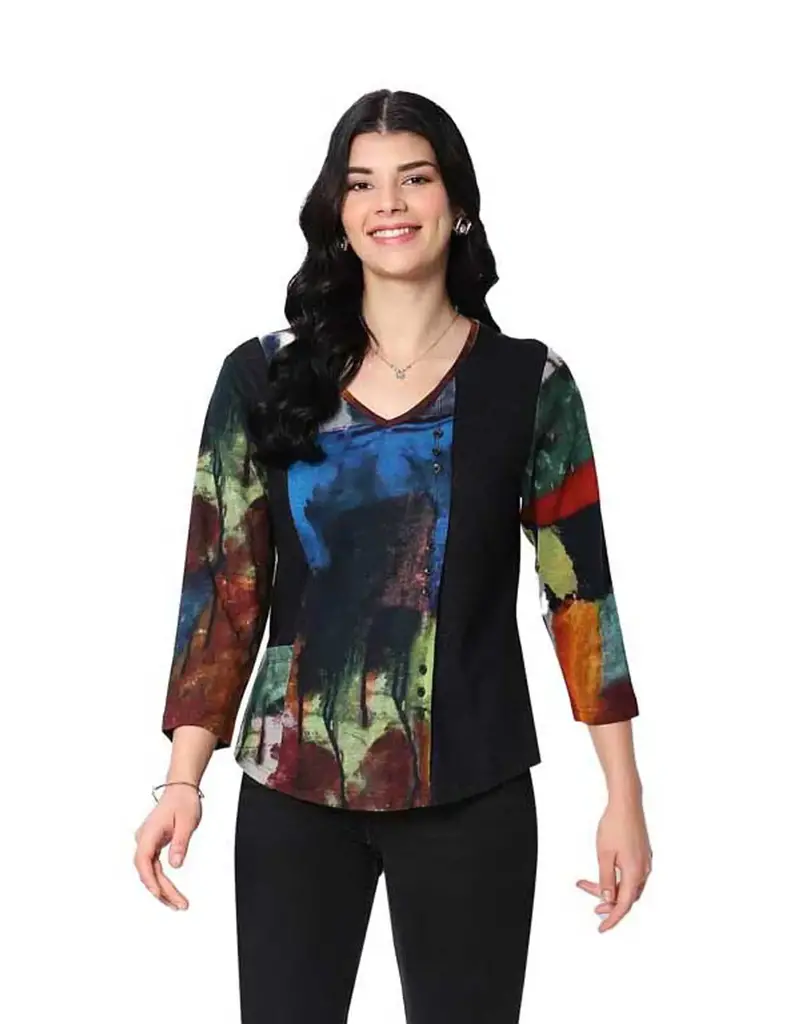 Parsley and Sage Nora Button Top