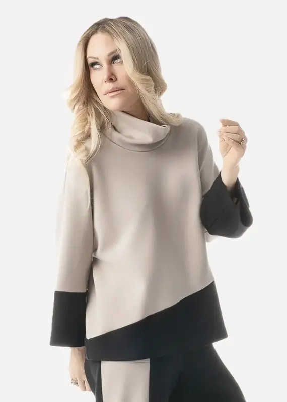 Pure Essence Modal Cowl Neck Top