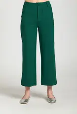 APNY Ponte Cropped Wide Leg Pant With Patch Pocket