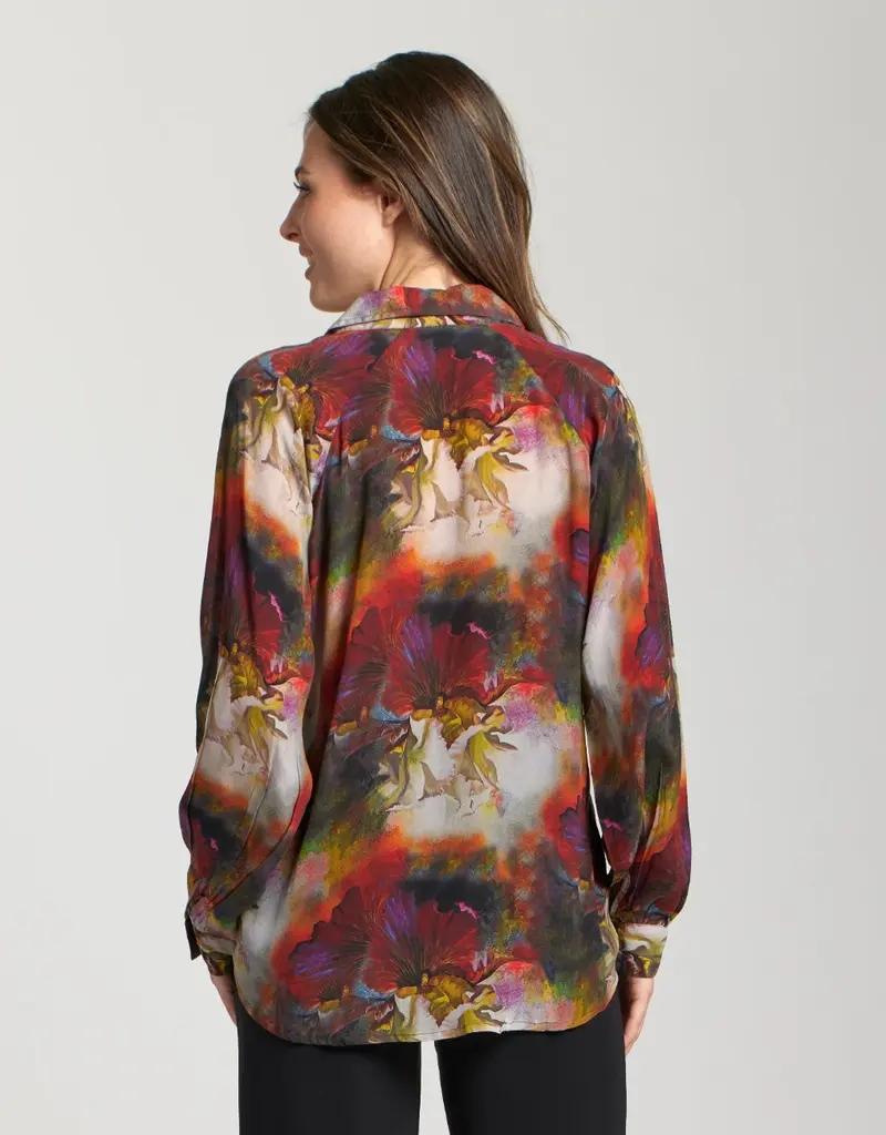APNY Half-Plaket Pullover Blouse