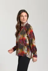 APNY Half-Plaket Pullover Blouse