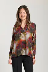APNY Half-Plaket Pullover Blouse