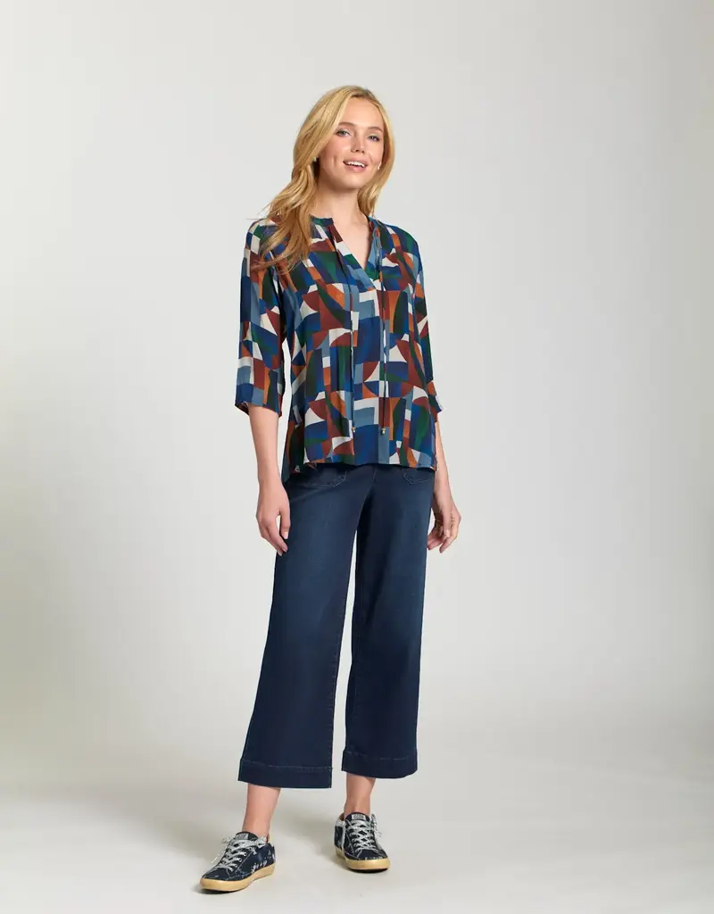 APNY V-Neck Tassel Top