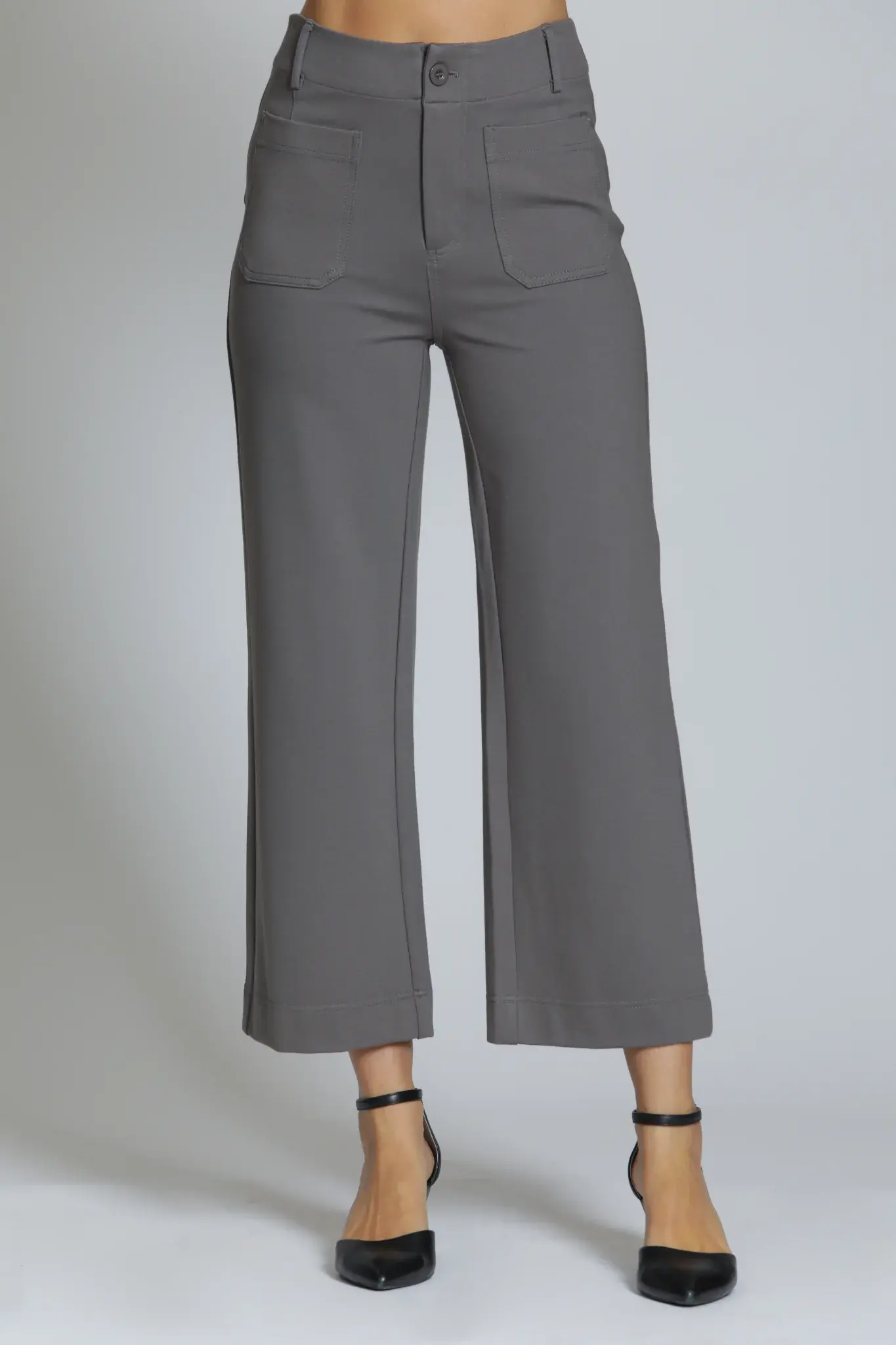 sachin and babi light blue dress Women's High Rise Cropped & Capri Pants