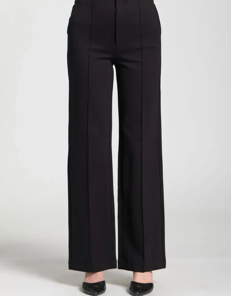APNY Front Zip Pant With Pin-Tucked Leg