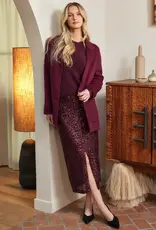 Karen Kane Sequin Midi Skirt