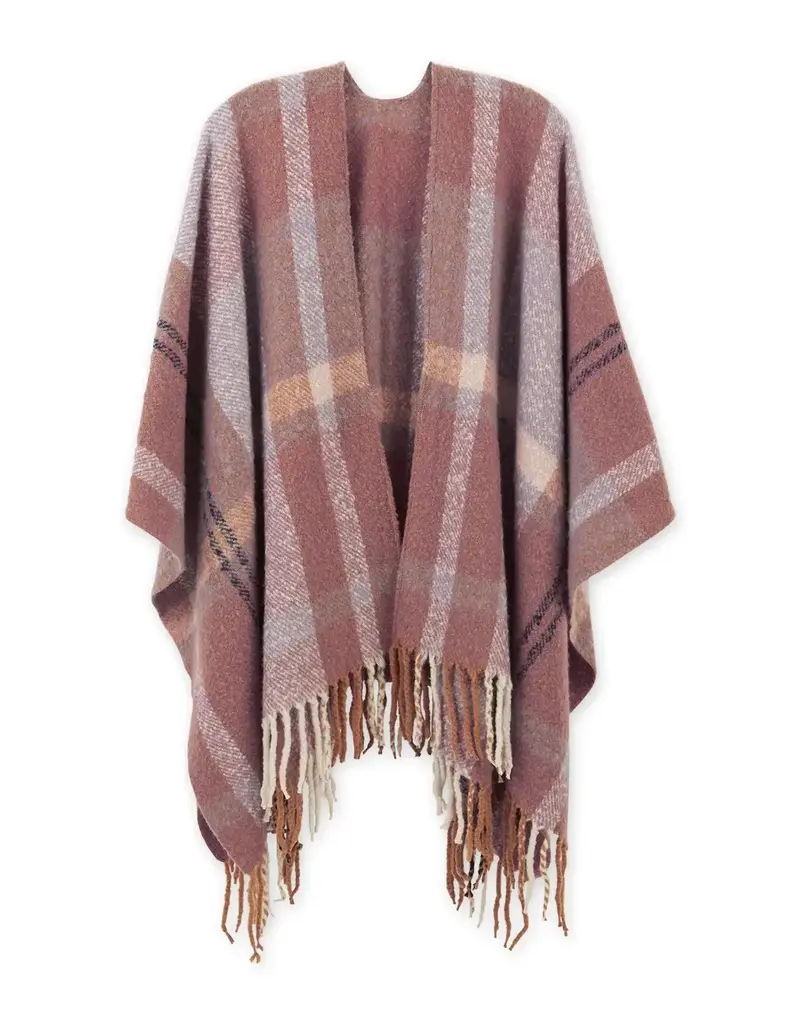Hadley Wren Savannah Plaid Ruana