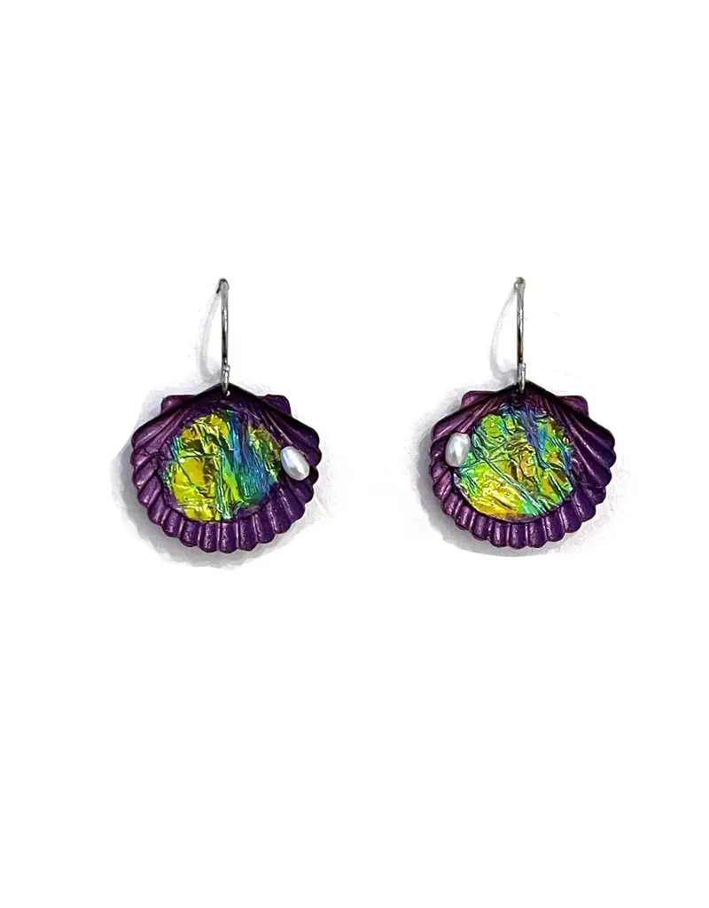 Susan Packard Clam Shell Earrings