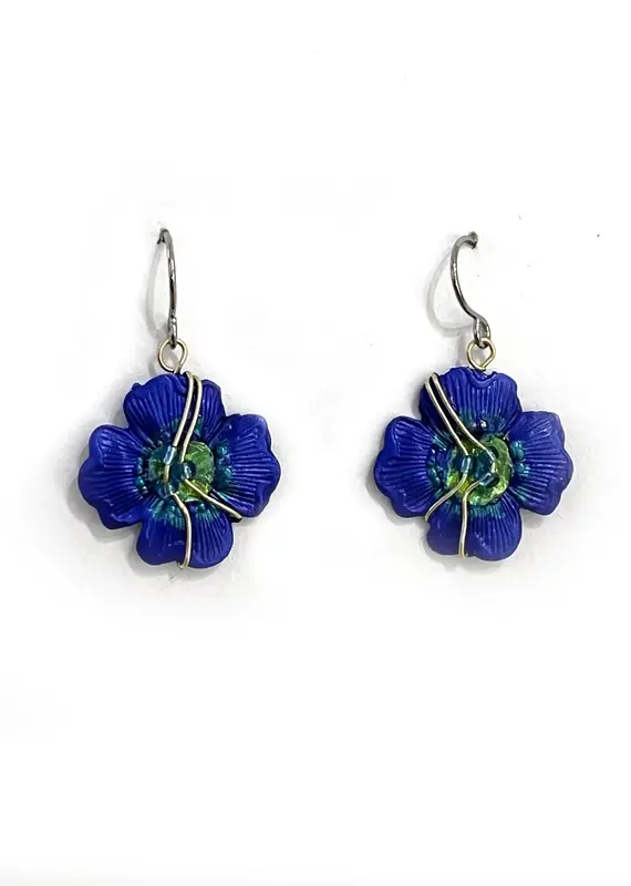 Susan Packard Pansy Earrings