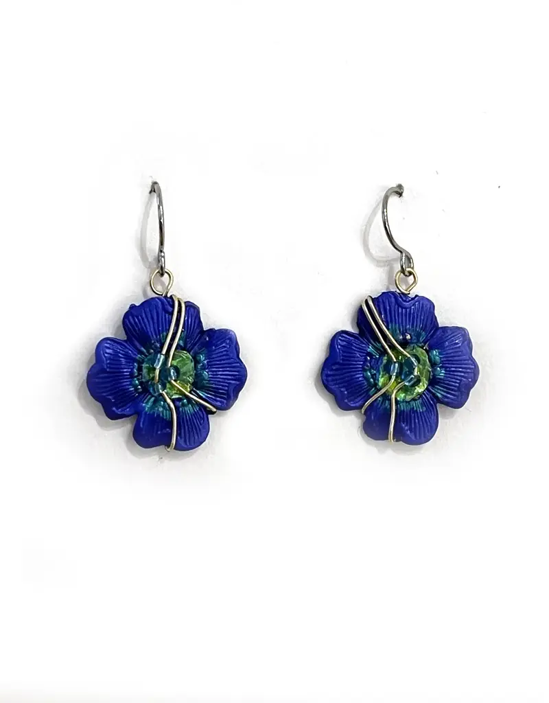 Susan Packard Pansy Earrings