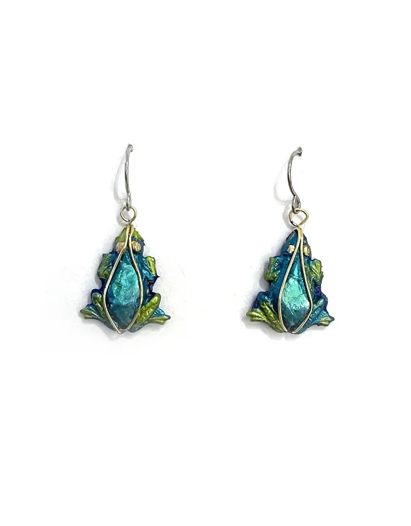 Susan Packard Tree Frog Earrings