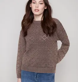 Charlie B Pointelle Pullover Sweater
