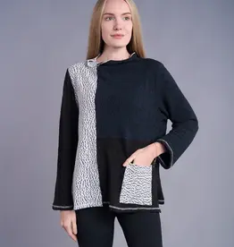 Shana Apparel Patch Knit Top