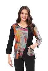 Parsley and Sage Vanita Pocket Top