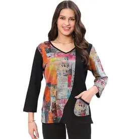 Parsley and Sage Vanita Pocket Top