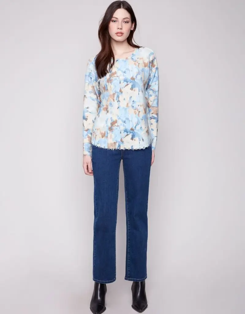 Charlie B Reversible Crew Neck Sweater