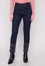 Charlie B Embroidered Hem Jeans