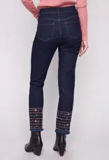 Charlie B Embroidered Hem Jeans