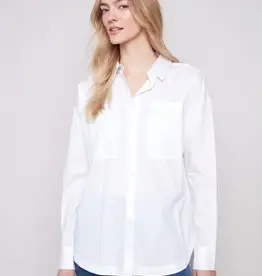 Charlie B Loose Poplin Shirt