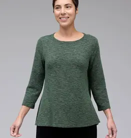 Cut Loose 3/4 Sleeve Aline Boatneck Top