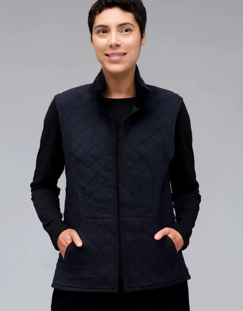 Cut Loose Zip Front Quilted Vest