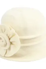 Jeanne Simmons Boiled Wool Pleated Hat