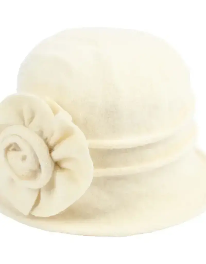 Jeanne Simmons Boiled Wool Pleated Hat