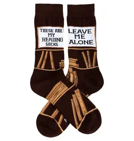 Primitives by Kathy These Are My Reading Socks LOL Crew Socks