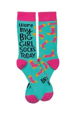 Primitives by Kathy Wore My Big Girl Socks Today LOL Crew Socks