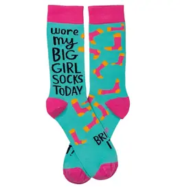 Primitives by Kathy Wore My Big Girl Socks Today LOL Crew Socks
