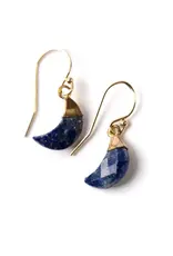 Anne Vaughan Blue Moon Lapis Moon Simple Earrings